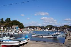 画像:日本海の美しい景観　金浦漁港