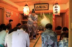 画像:椿川神社の鎮火祭・虫送り