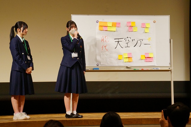 写真：高校生による発表