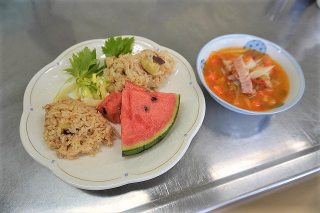 写真：作った料理