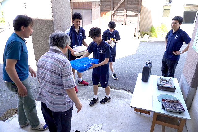 写真：横堀交流センターにきた高校生