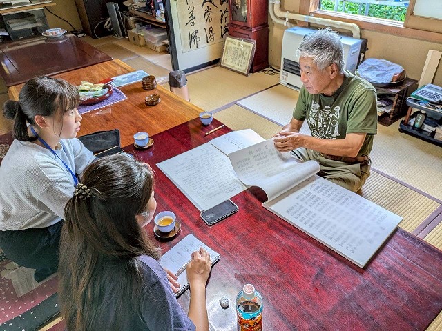 インタビュー風景