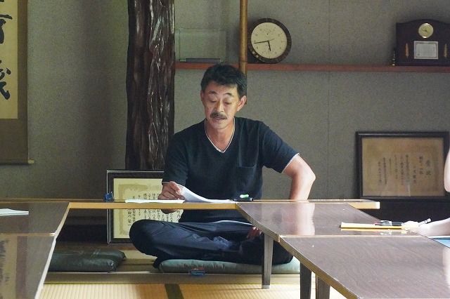 写真：小又会長の話