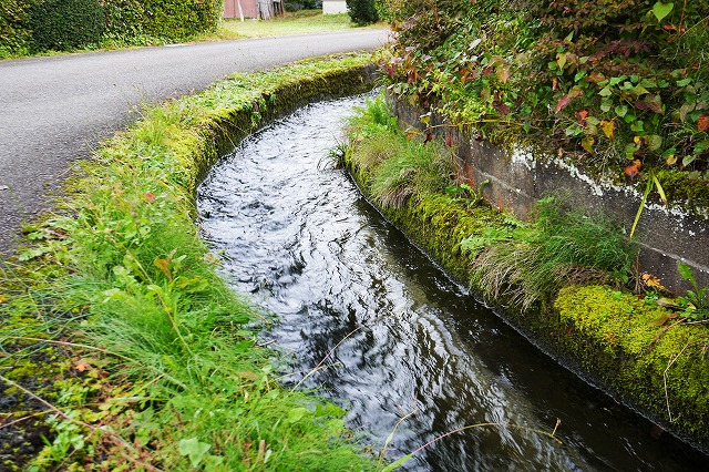 写真：鵜養集落の堰