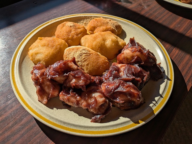 写真：あんこ餅ときなこ餅