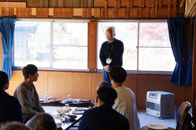 写真：重岡教授あいさつ