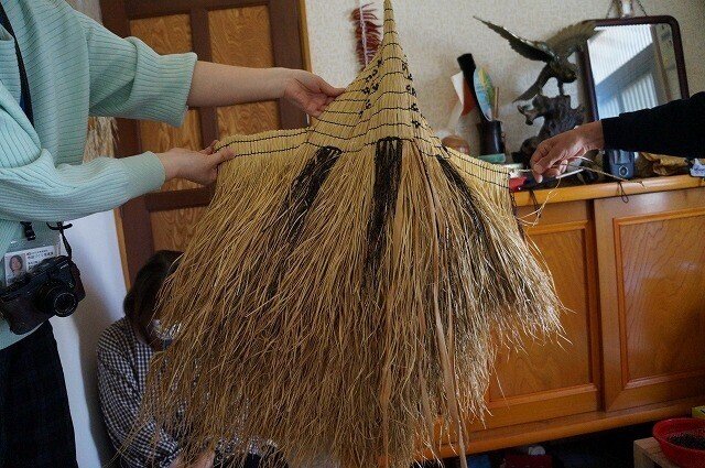 写真：わら細工作品