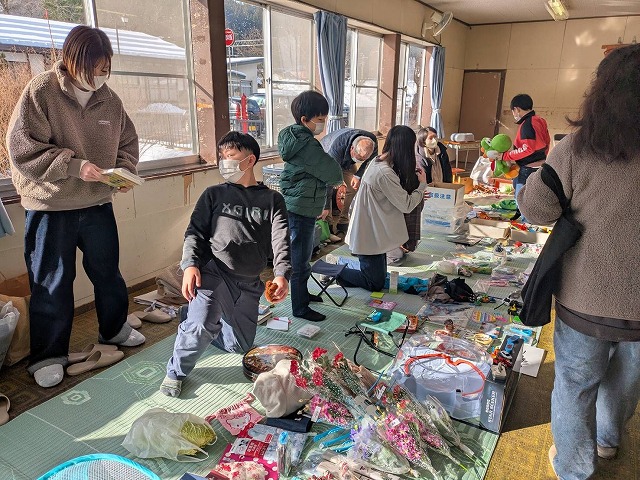 写真：ふろしき市の様子