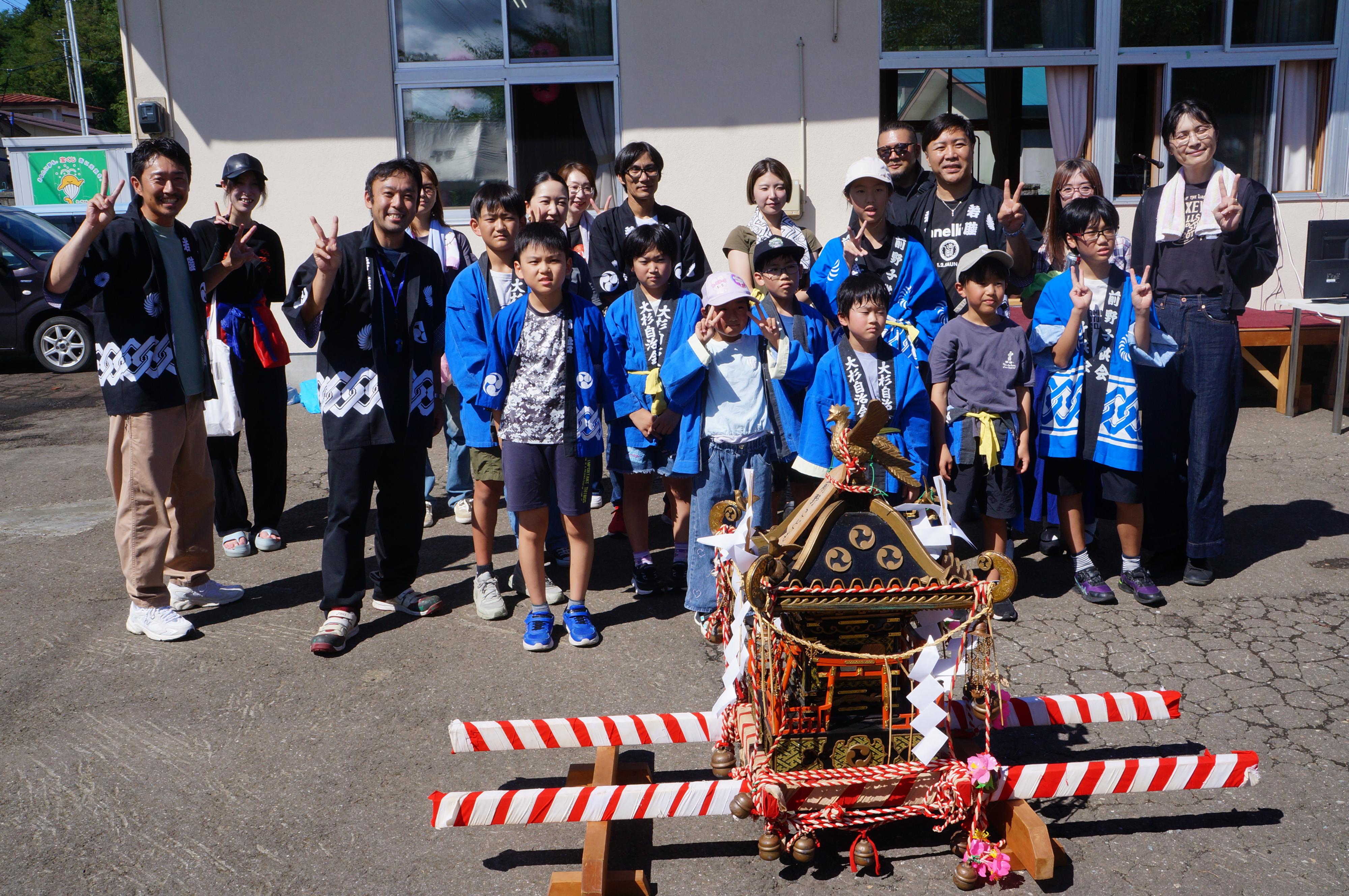 写真　子供神輿を終わって