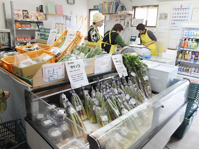 タケノコ販売の様子