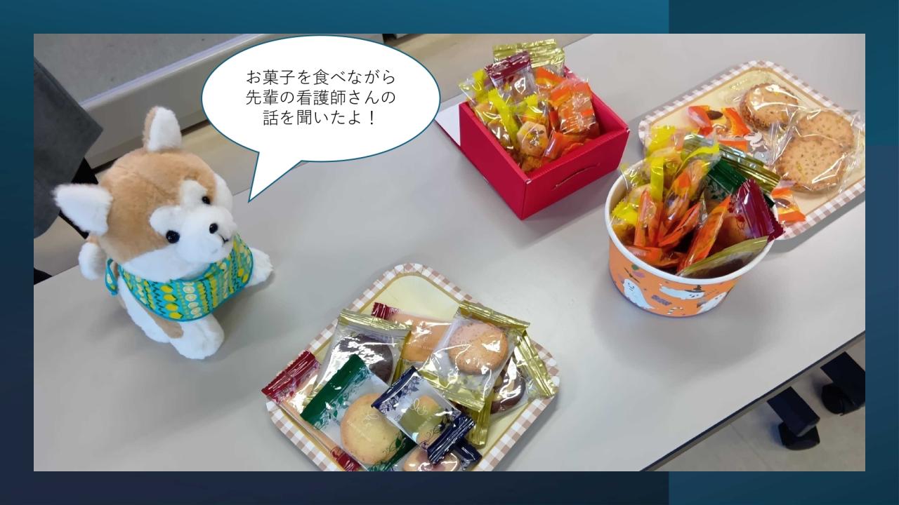 犬のぬいぐるみ・お菓子