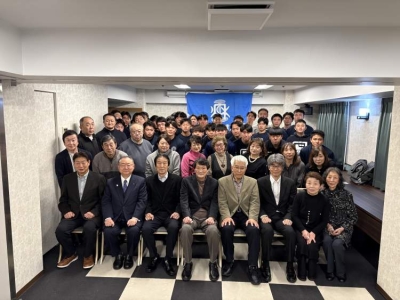 全国大会開幕直前、秋田工業高校ラグビー部激励会を開催