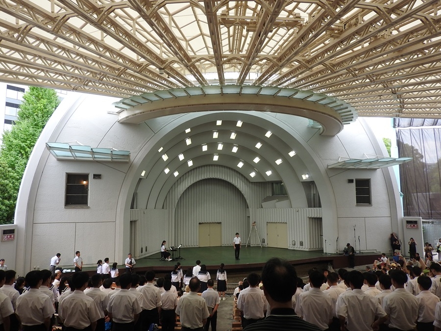 上野の杜で、大曲中学校校歌と秋田県民歌を歌ってきました！（首都圏交流推進員だより）