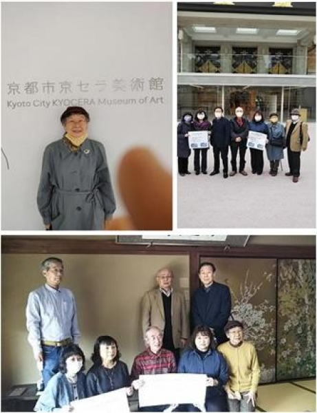 関西二科展を見て京都秋田県人会と意見交換会☆