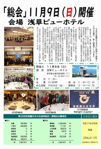 今年度の総会も浅草で