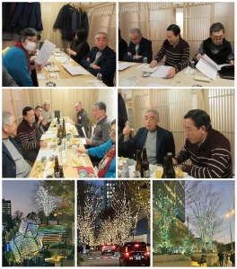 今年度の反省と評議員の慰労会開催