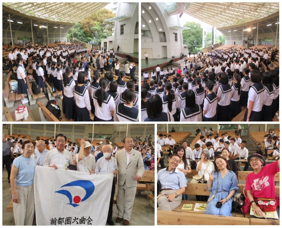 故郷の中学３年生が上野で大合唱
