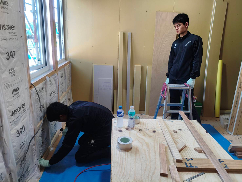 ボード下地取付け作業