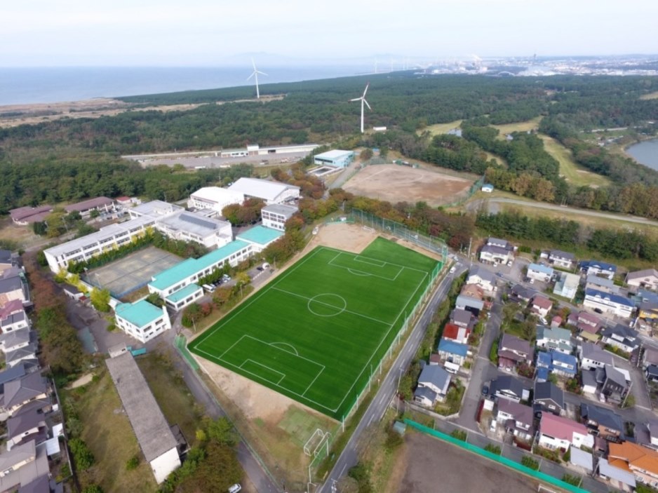 秋田商業高等学校サッカーグラウンド改修工事