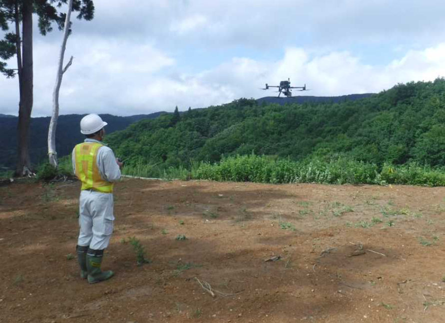 レーザドローン(UAV)観測状況