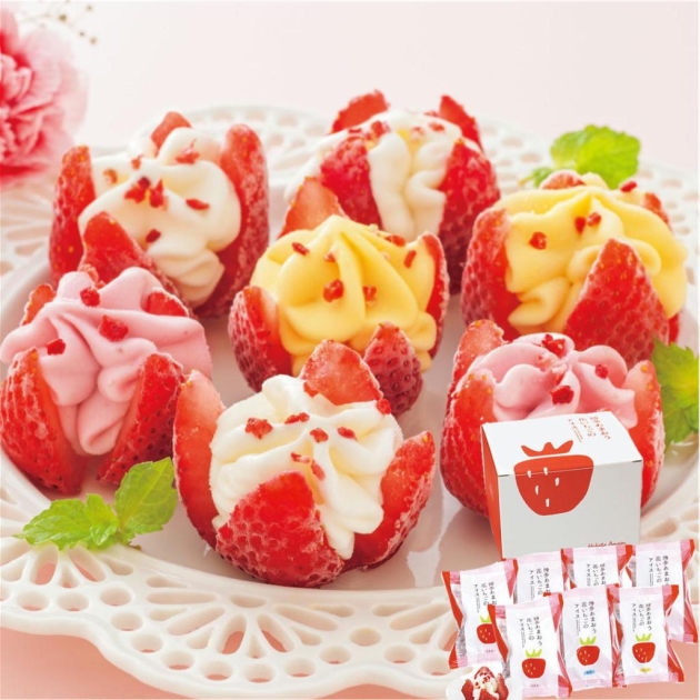 もえ スイーツカード いちごセット 3品種いちご食べ比べセット(約400g～600g) - ままりあ農園 【かごしま