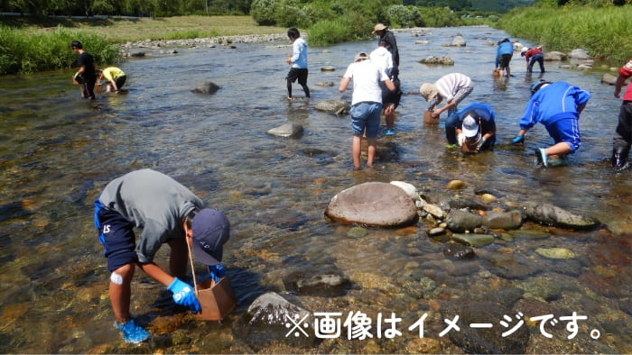 川遊び 種梅川