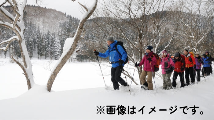 スノーシュートレッキング 留山の森